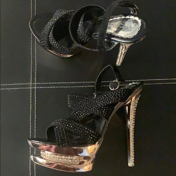 Rhinestone Heels 4” - Picture 2 of 2